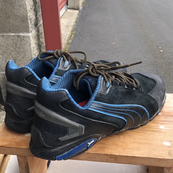 Puma ASTM F2413-11 Rio Low Mens Black/Blue Steel Toe Safety Work Shoes Size 13M - Picture 6 of 13